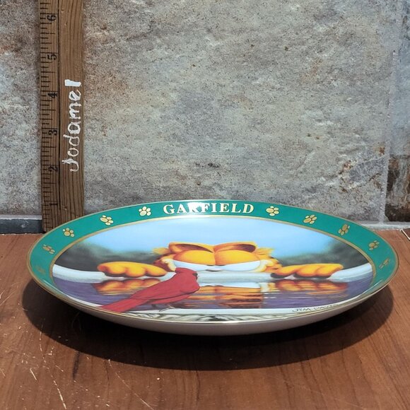 Danbury Mint Decorative Plate A Day With Garfield Its Not the Having Its The Get - Picture 11 of 12